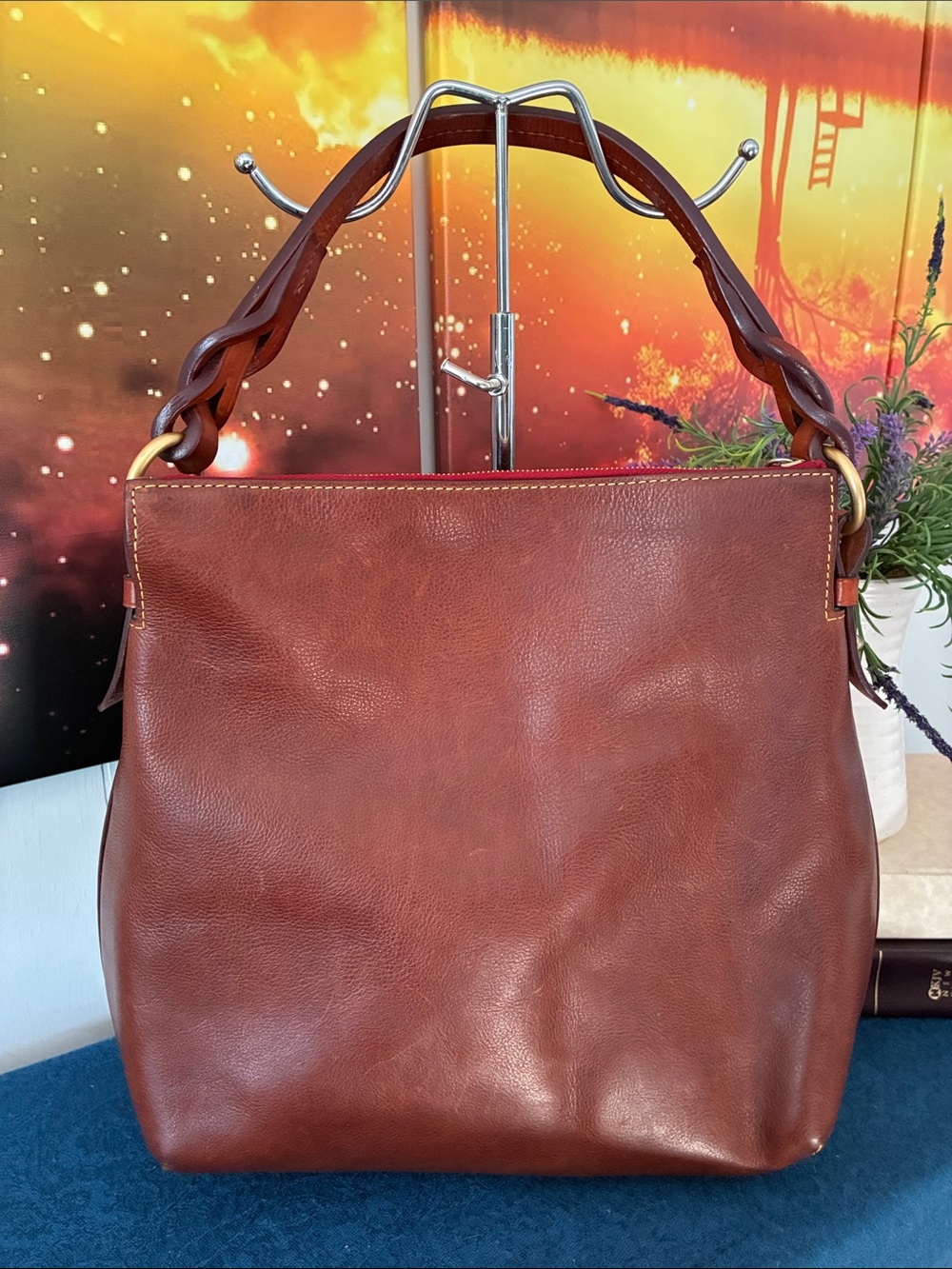 Vintage Dooney & Bourke Leather Hobo Bag - Picture 2 of 9